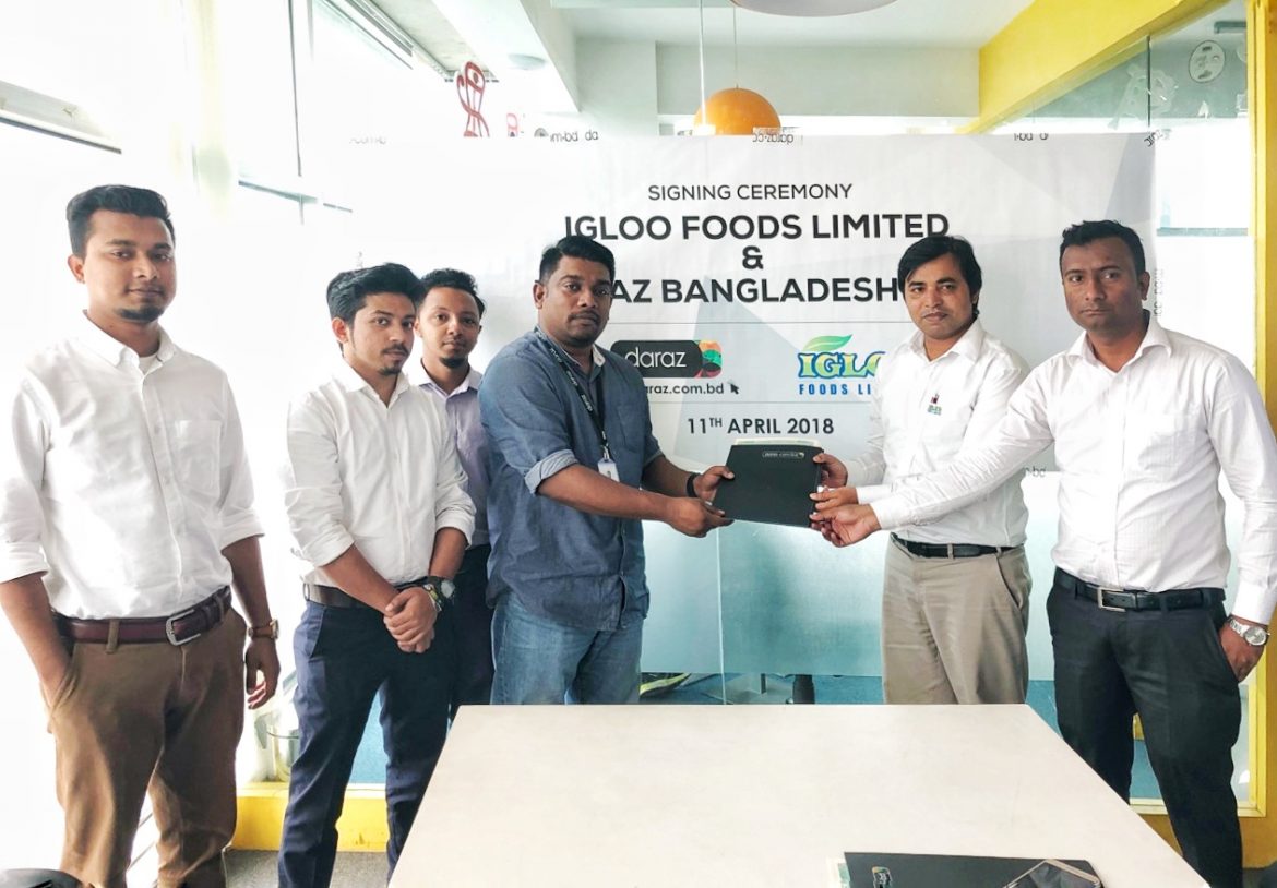 দারাজ বাংলাদেশ ও ইগলু ফুডসের মধ্যে চুক্তি স্বাক্ষর