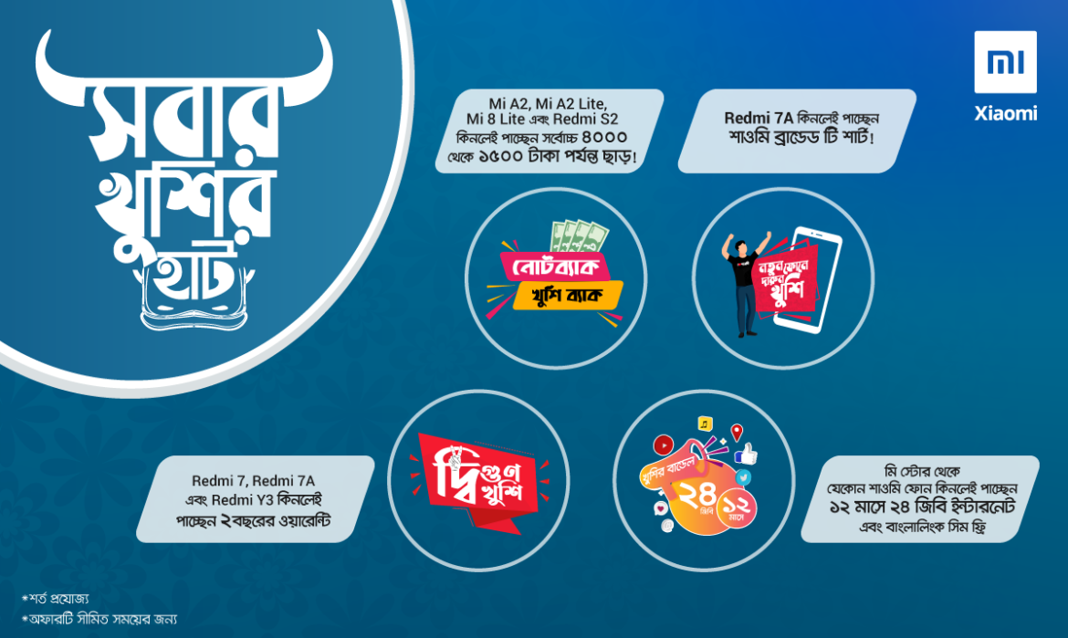 ‘সবার খুশির হাট’ অফারে শাওমির ইদ উদযাপন