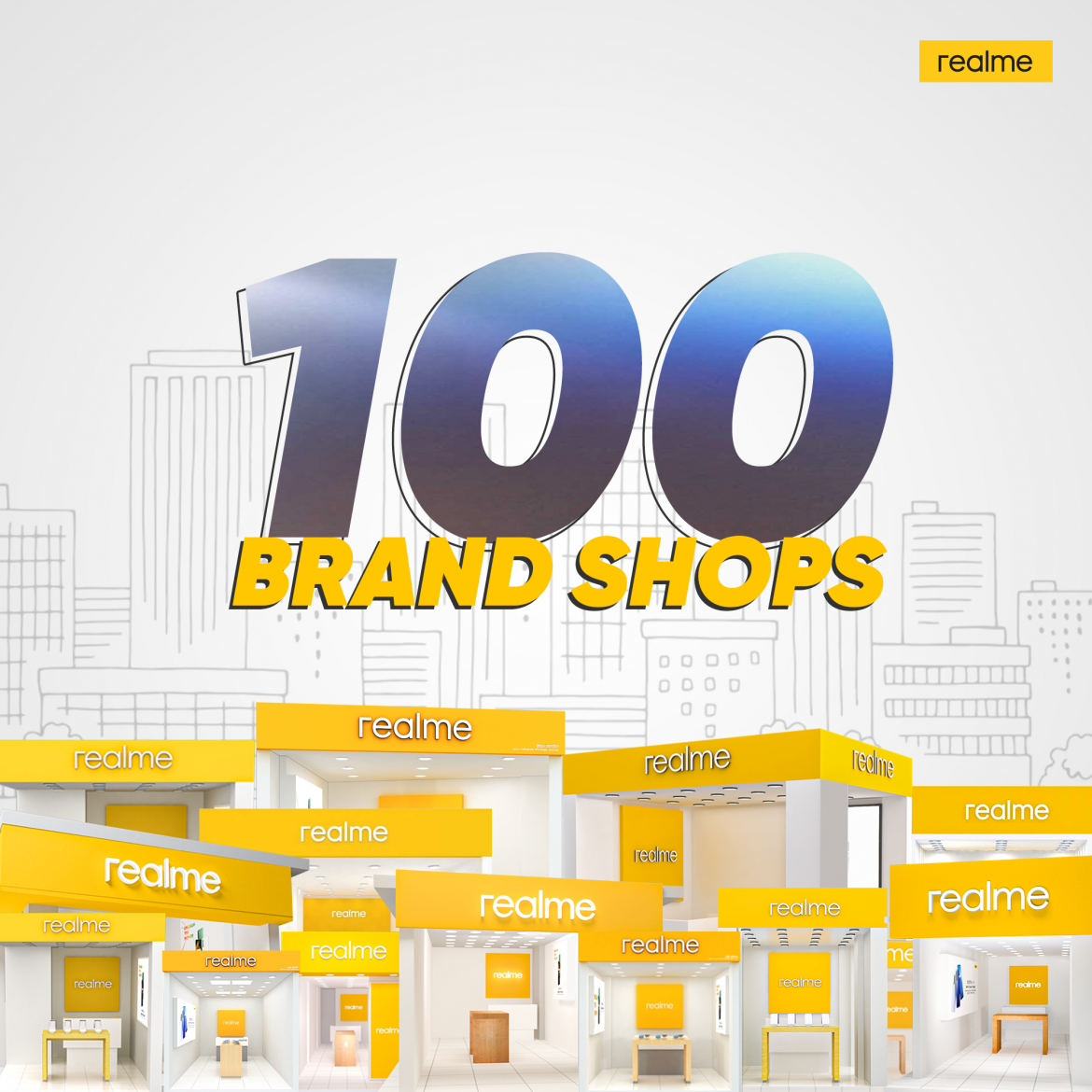 ১০০টি ব্র্যান্ডশপ নিয়ে গ্রাহকদের আরো কাছে রিয়েলমি